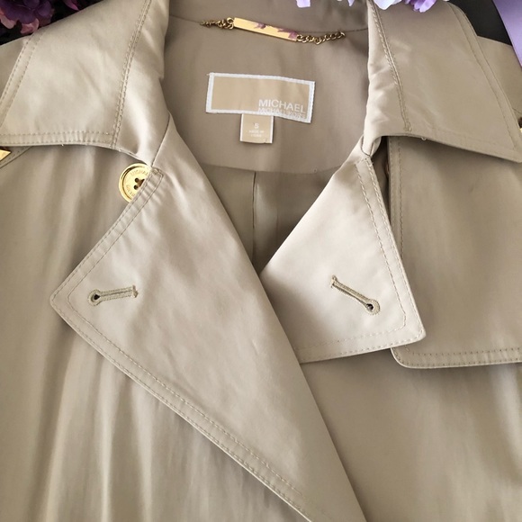 Michael Michael Kors Brand New Woman Tan Trench Coat - Picture 2 of 7